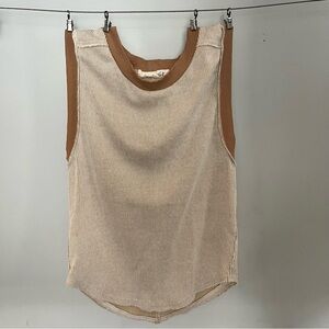 Boutique NWOT Striped Top in Mustard and Cream